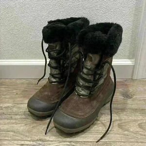 Columbia Omni-Heat Womens Size 7 Slopeside BL1460-060 Winter Snow Boots Light